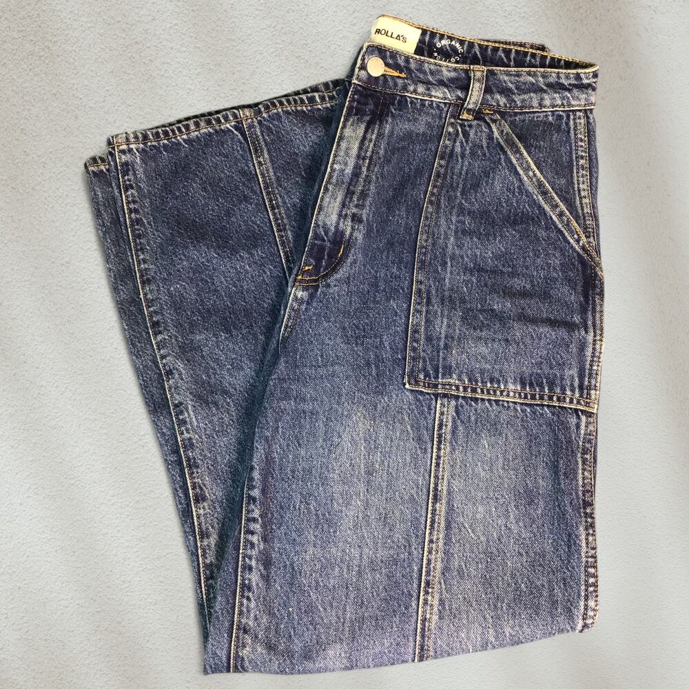 Rolla’s Heidi High Rise Organic Cotton Loose Straight Cargo Jeans Women’s 31"